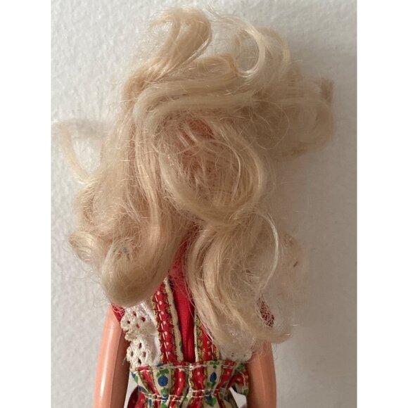 1973 Mattel SUNSHINE FAMILY MOM DAD Dolls Red Floral Dress Blue Overalls Vintage - Picture 5 of 16